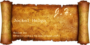Jockel Helga névjegykártya
